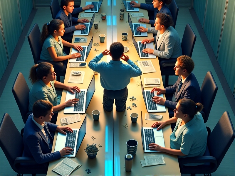 A serene float tank in a dimly lit room, with soft blue lighting creating a calming atmosphere. The tank is filled with water and Epsom salt, and a person is lying inside, completely relaxed. The setting evokes tranquility and peace, with no distractions or external stimuli.